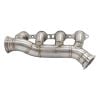 Aeroflow GM LS Passenger Side Single Turbo Stainless Steel Manifold 3