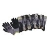 Aeroflow Large Mechanic Gloves Twelve Pairs Black Nitrile Foam AF98-2221-12