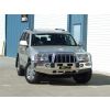 ECB Silver Hammertone Bullbar with Bumper Lights fits Jeep Grand Cherokee Laredo 08/08-12/10 BJ70SYZ