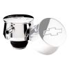 Billet Specialties Round Valve Cover Breather with Bowtie Logo Polished fits Covers with 1-1/4