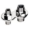Billet Specialties Firewall Bulkhead Polished A/C 2-Port with -6AN & -10AN Line BS66720