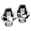 Billet Specialties Firewall Bulkhead Polished Heater 2-Port with -10AN Line BS66820