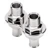 Billet Specialties Firewall Bulkhead Polished Heater 2-Port with -10AN Line & 5/8