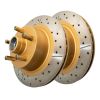 DBA DBA106HX Pair Street Series X Gold Cross-Drilled Brake Disc Rotor 287mm