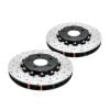 DBA DBA52224V2BLKXS Pair 5000 Series Cross-Drilled & Slotted Black Brake Disc Rotor