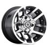 Fairway Alloys FA121 ILLUSION 10x7 4x101.6 -25 Offset Black Wheel