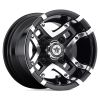 Fairway Alloys FA123 PRESTIGE 10x7 4x101.6 -25 Offset Black Wheel