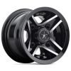 Fairway Alloys FA127 DIVOT 8x7 4x101.6 0 Offset Black Wheel