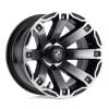 Fairway Alloys FA143 RAGE 12x7 4x101.6 -47 Offset Black Wheel