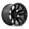 Fuel D804 Flame 20x12 5x127 -44 Offset Black Wheel
