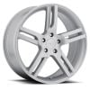 Helo HE885 20x8.5 5x120 +38 Offset Silver Wheel