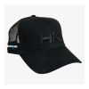 Hardkorr Trucker Hat Twill Snapback Black HKMHATTR-BK