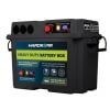 Hardkorr HKPBATTBOXB Heavy Duty Battery Box with Digital Display Black
