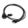 InstallPRO IPUSBC6 6ft 1.8m USB + USB-C Flush Extension Kit