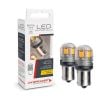 JW Speaker 990142 LED PY21W BAU15S Bayonet 12/24V Amber 250Lm 2Pc