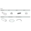 EGR Soft Tonneau Cover Rear Brass Latch Pins/Cable SFTC-BRASS-LATCH