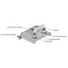 EGR Load Shield Tub Striker Kit fits Mitsubishi Triton MQ/MR 15-on ATC-HSTRKR-KIT