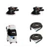 Rupes SKORPIO Dual Pneumatic Random Orbital Sander with Dust Extraction Work Station KS300EP/P2