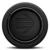 MOMO Black Leather Embossed Round Lip 2P Steering Wheel Horn Button