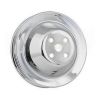 Mr Gasket 4971 Chrome W/P Pulley-Dbl Grv Chev Sb Short Water Pump