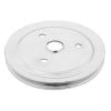 Mr Gasket 4972 Chrome Crank Pulley-Sgl Grv Chev Sb Short Water Pump