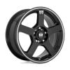 Motegi MR116 FS5 17x7 5x100/5x114.3 +40 Offset Black Wheel