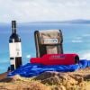 MSA 4x4 Wine Bottle Tubes x 6 3 Red/3 Black Incl Canvas Bag WTS