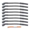 MSD Super Conductor Spark Plug Lead Set 8.5mm Black Holden Commodore V8 LS2 MSD32823