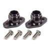 Meziere Block Adapters for Remote Pump System fits Big Block Chevy -16AN Black Finish MZWP8016ANS