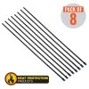 Heat Protection Products Exhaust Wrap Stainless Black Locking Ties 200mm 8 Inch Long Heavy Duty Qty 8 208008