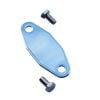 TFI Racing Ford 302-351-400 Cleveland V8 Chrome Fuel Pump Block Off Plate with Bolts 2311