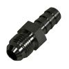 Derale Performance Straight Hose Fitting -6AN Male Thread x 3/8 Barb Hose Tail End 98204