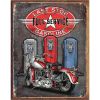 Nostalgia Signs Last Stop Gasoline Full Service Metal Sign Reproduction 32cm x 41cm MSI1566