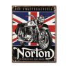 Nostalgia Signs Norton The Worlds Best Road Holder Metal Sign Reproduction 32cm x 41cm MSI1953