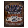 Nostalgia Signs Chevy Chevrolet Motor Division Metal Sign Reproduction 32cm x 41cm MSI2204