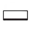 TFI Racing SINGLE Black Polymer Number Plate Frame fits a 6 Digit Number Plate NP9