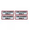 TFI Racing Unleaded Only Decal Set Small PS004