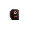 Bushranger NHWA04C100RRDL In-Cabin OEM Style Switch Driving Light Vertical Factory Blank fits Holden Colorado/Isuzu D-Max/MUX 12-19