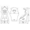 Proforce Racing Seat FIA Highback Bucket Competition Glass Fiber Reinforce Plastic Lightweight Black Velour PFS-RTS900