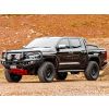 PIAK Genesis Loop Bull Bar Black Recovery Points & Orange Bash Plate fits Mitsubishi Triton MV 12/2023 on