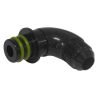 Proflow Fitting Transmission Adaptor For Ford ZF to AN Hose End 90 Degree Black AN6 PFE674-06-90