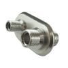 Proflow UltraCool AC Bulkhead 2 Port Polished PFEACWP101