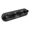 Proflow UltraCool AC Bulkhead 4 Port Inline Black PFEACWP104BK