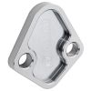 Proflow Fuel Pump Block-Off Plate Aluminium Silver Anodised BB Chev For Ford Windsor Each PFEFB-101S