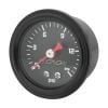 Proflow Fuel Pressure Gauge 0-15PSI Black Body/Black Face 40mm PFEFG-015BK-2