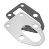 Proflow Fuel Pump Backing Plate Suit Small Block Chevrolet w/Gasket Chrome Steel Each PFEFS-FPBP1