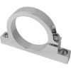 Proflow Fuel Filter Brackets Single 50mm hole Aluminium Silver Anodised PFEFS300-1