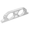 Proflow Fuel Filter Brackets Dual 50mm hole Aluminium Silver Anodised PFEFS300-3