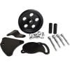 Proflow Power Steering Pump Bracket mounting kit GM Type Pump V Belt Pulley Black PFEPSP450BK