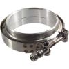 Proflow V Band Exhaust Clamp Interlocking Stainless Steel Natural 2.5 in. O.D. Pipe Kit PFETV25